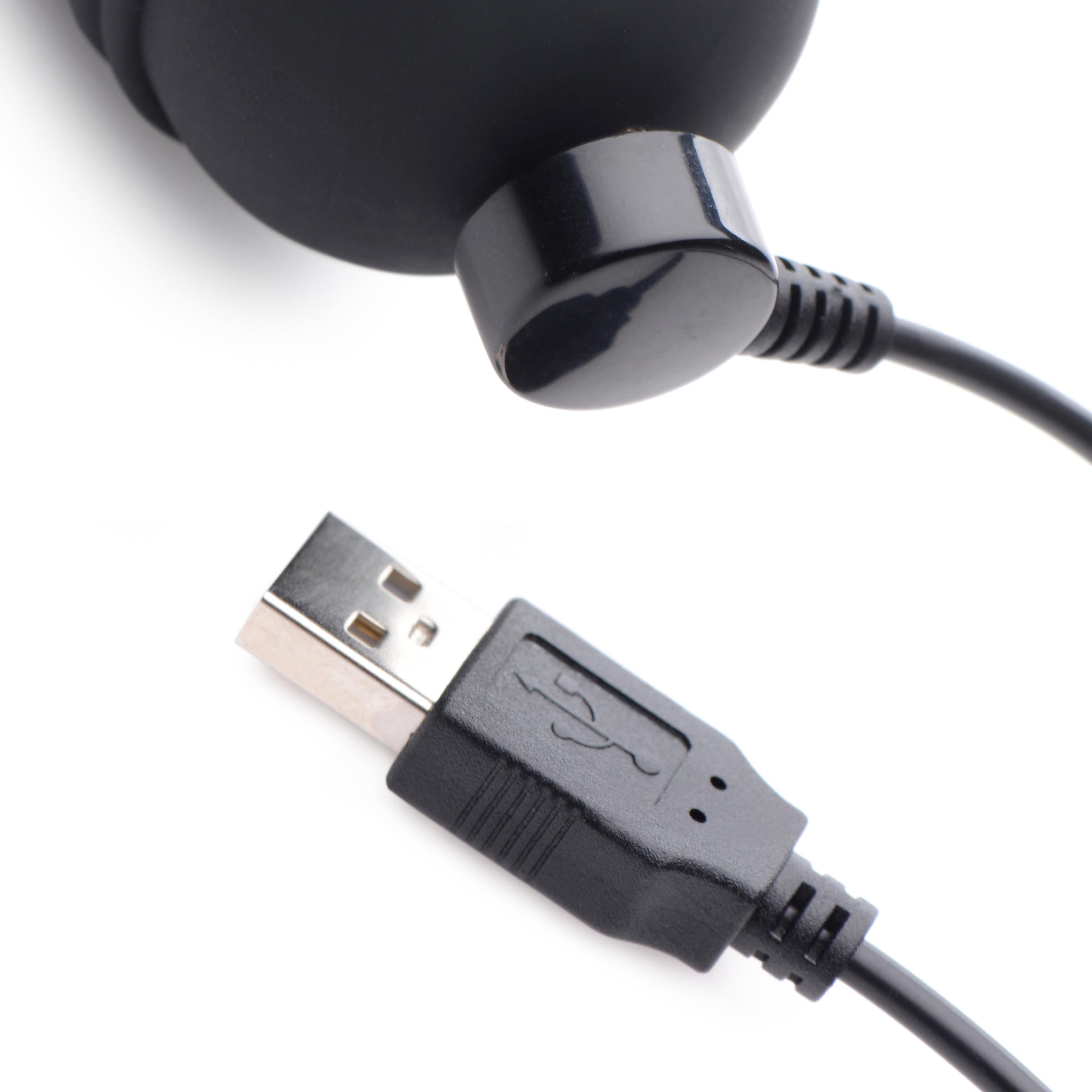 Master Series 10X Silicone Vibrating and Thrusting Dildo Black