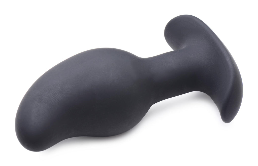 Zeus Electrosex 8X Volt Drop Vibrating and E-Stim Silicone Prostate Massager with Remote Black