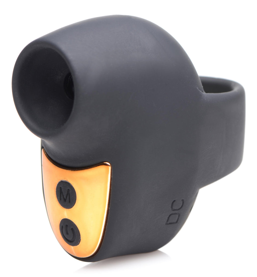 Shegasm 12X Mini Silicone Clit Stimulator - Black Black