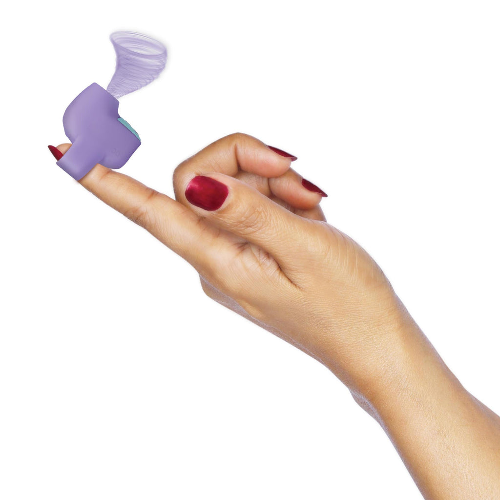 Shegasm 12X Mini Silicone Clit Stimulator - Black Purple