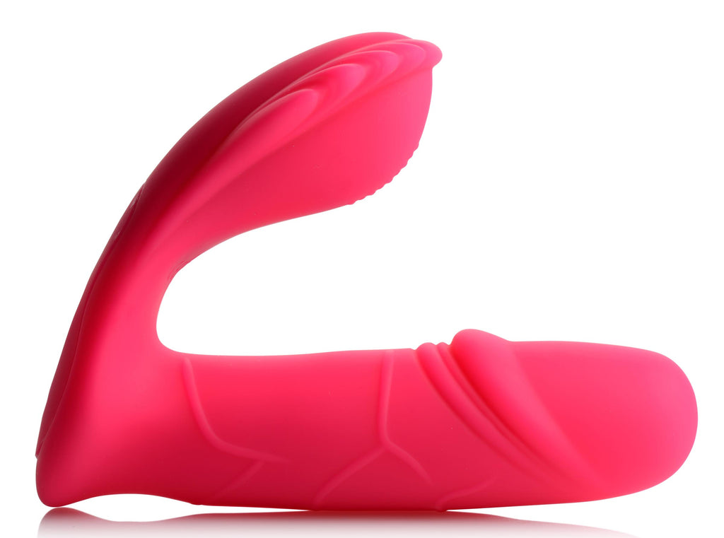 Inmi Panty Thumper 7X Thumping Silicone Vibrator with Remote Control Pink