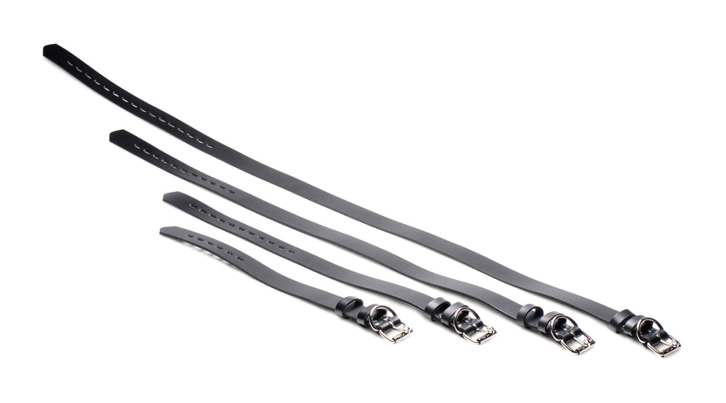 Strict Leather 4 Pack Leather Locking Bondage Straps Black