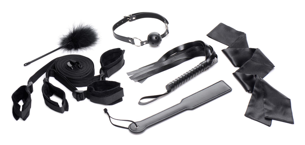 Strict Bed Restraint Bondage Kit Black