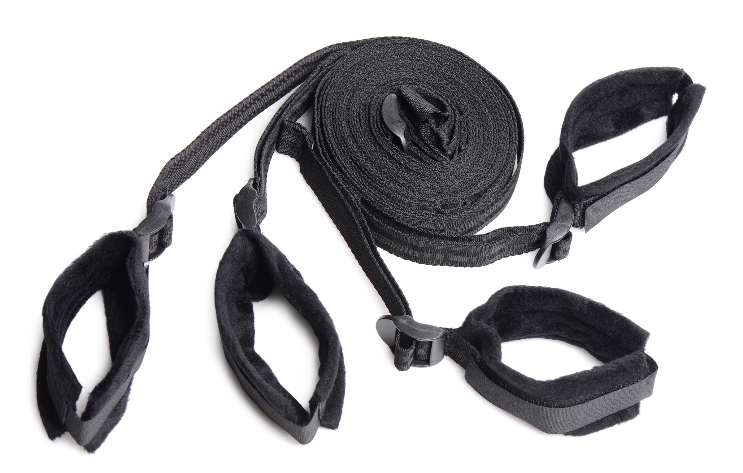 Strict Bed Restraint Bondage Kit Black