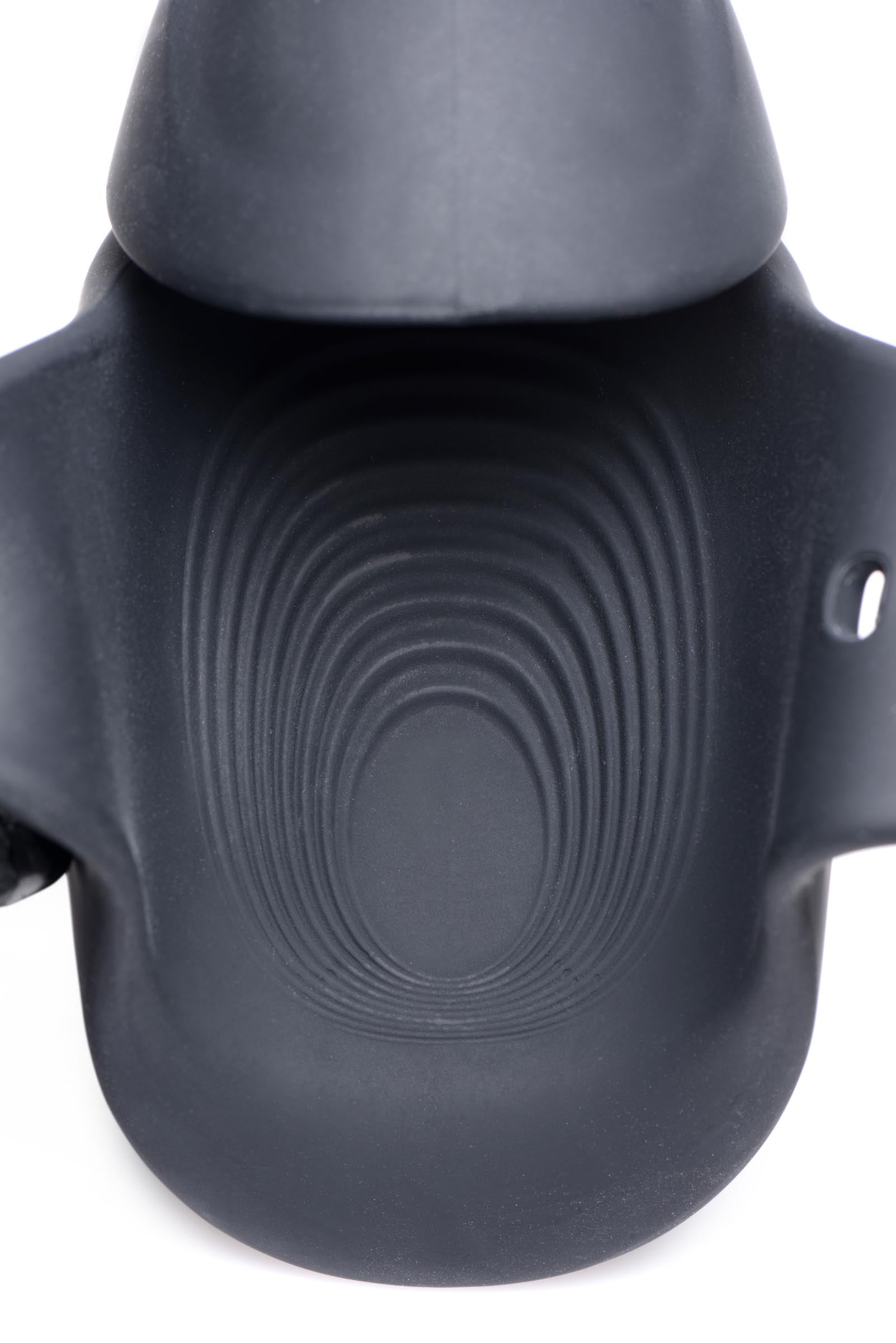 Trinity Men 8X Vibrating Silicone Penis Head Stimulator Black