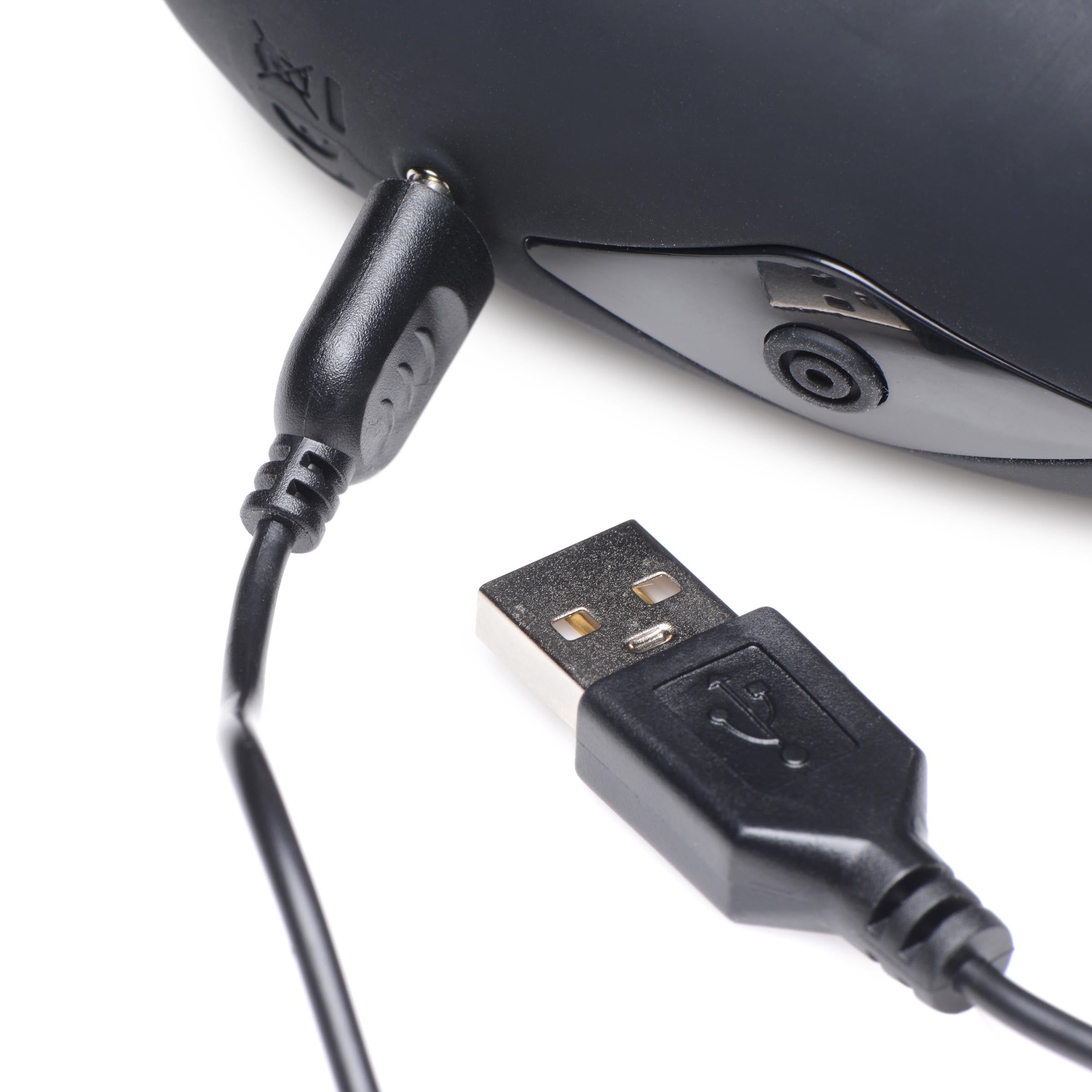 Trinity Men 8X Vibrating Silicone Penis Head Stimulator Black