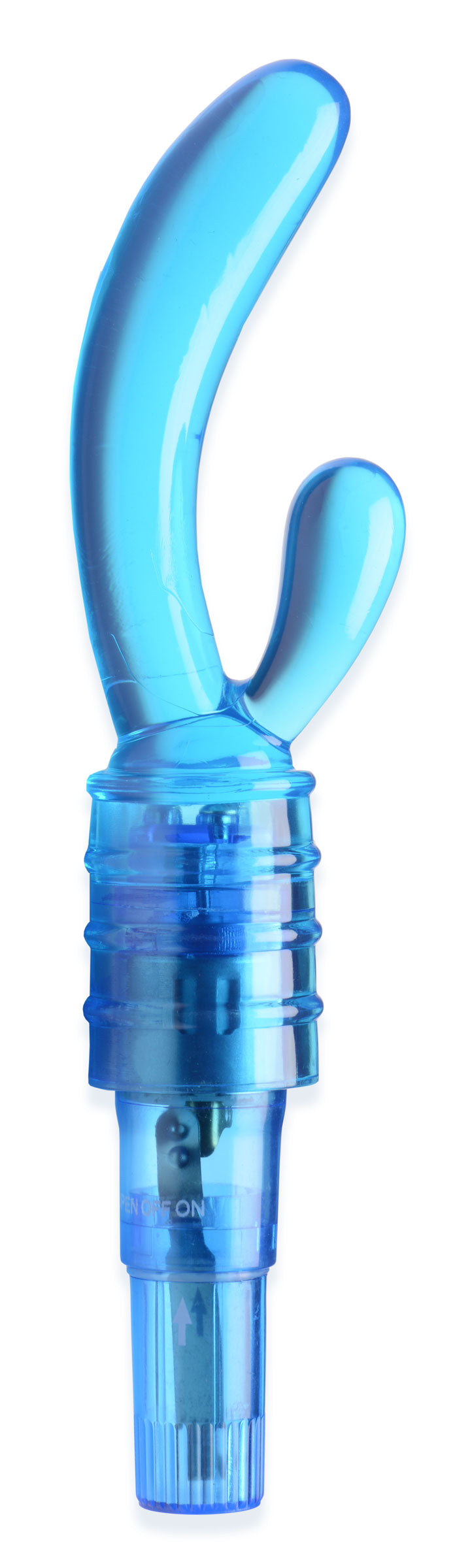 Trinity Vibes Slim Rabbit Rocket Vibrator Blue