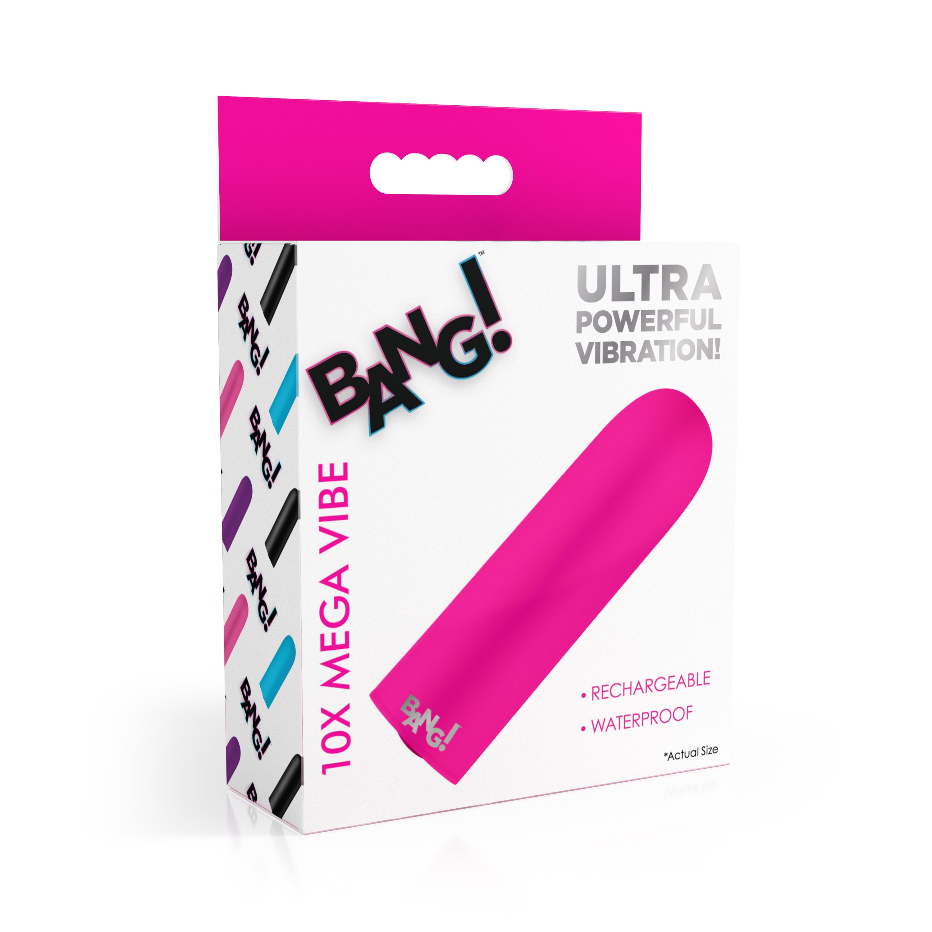 Bang! 10X Mega Vibrator - Black Pink