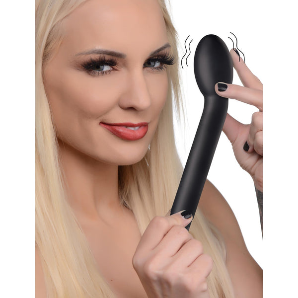 XR Brands 10X Silicone G-Spot Vibrator - Black