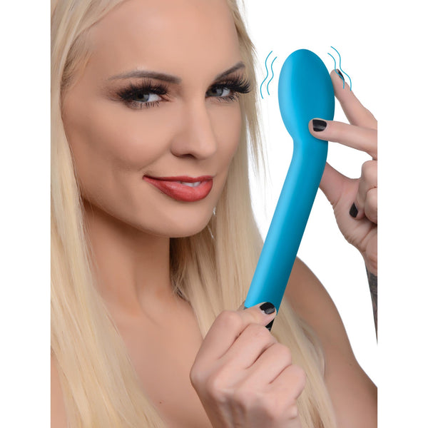 XR Brands 10X Silicone G-Spot Vibrator - Blue