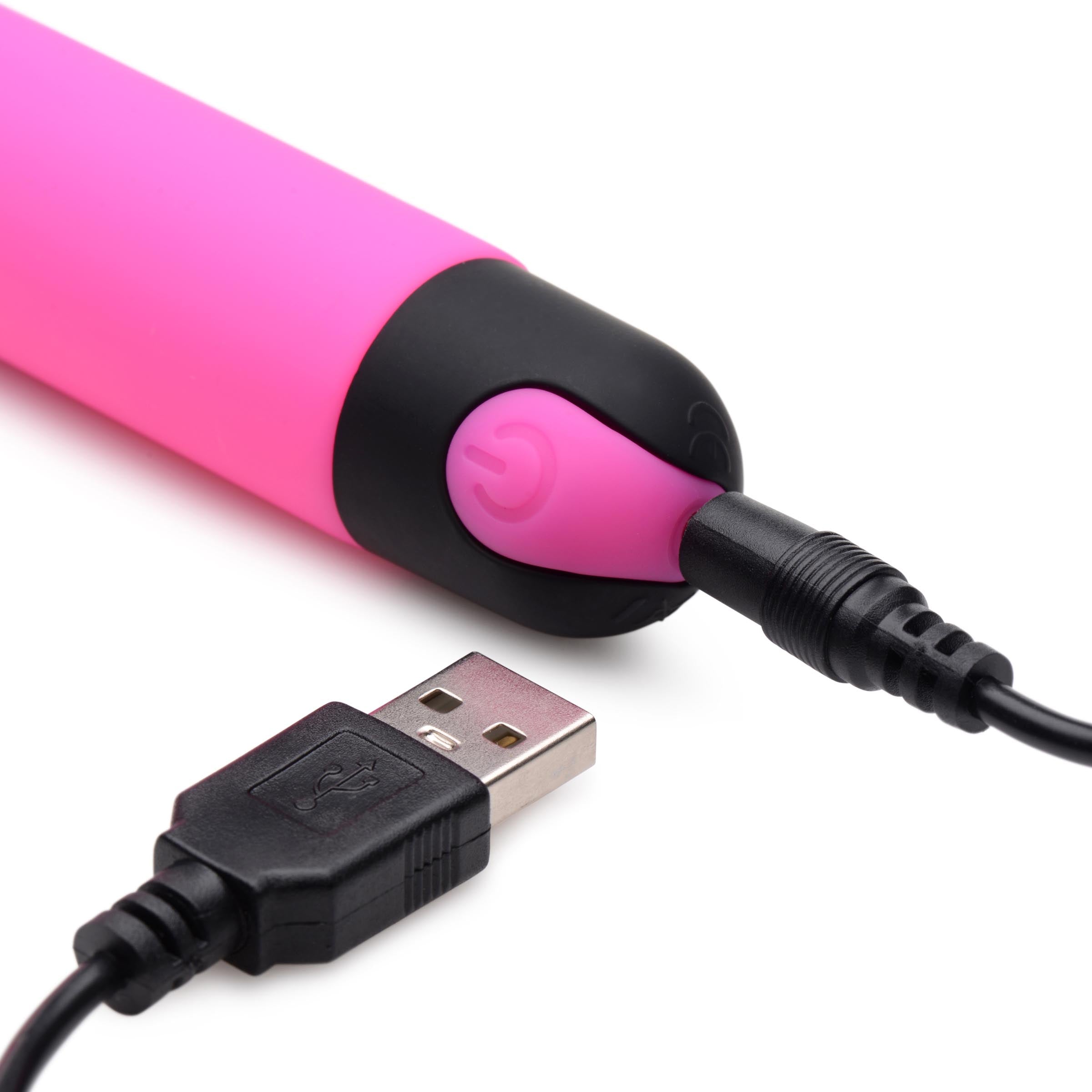 Bang! 10X Silicone G-Spot Vibrator - Black Pink