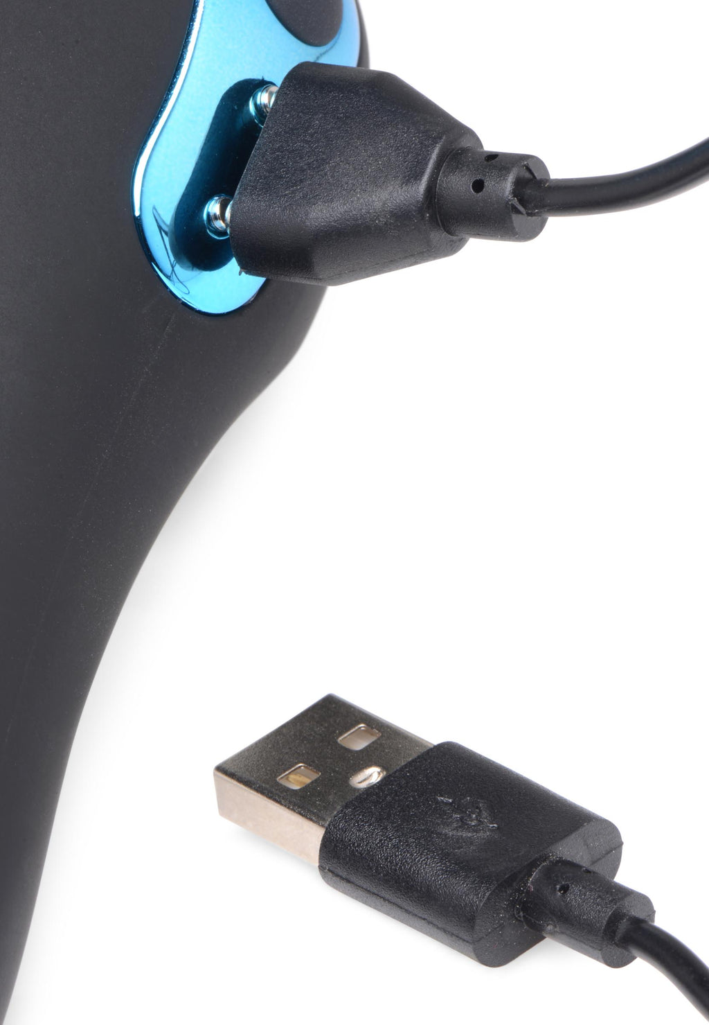 Trinity Men Power Taint 7X Silicone Cock and Ball Ring with Remote Black