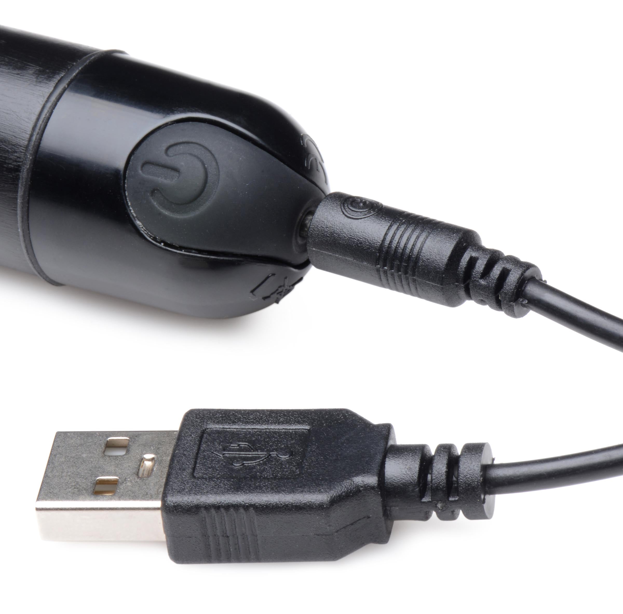 Bang! 10X Slim Metallic Bullet - Black Black