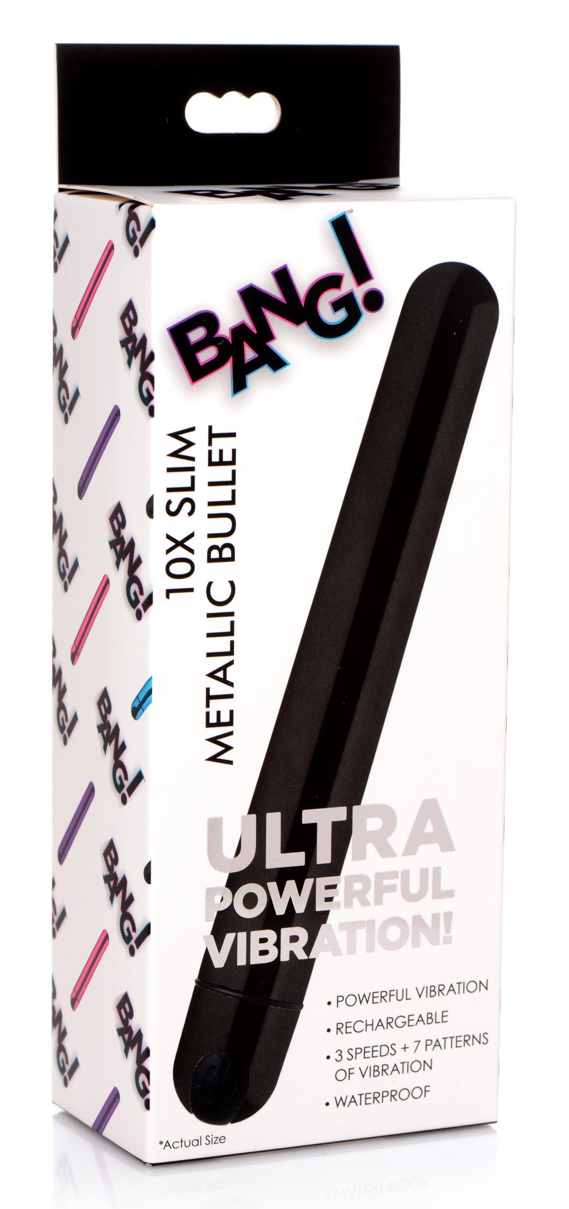 Bang! 10X Slim Metallic Bullet - Black Black