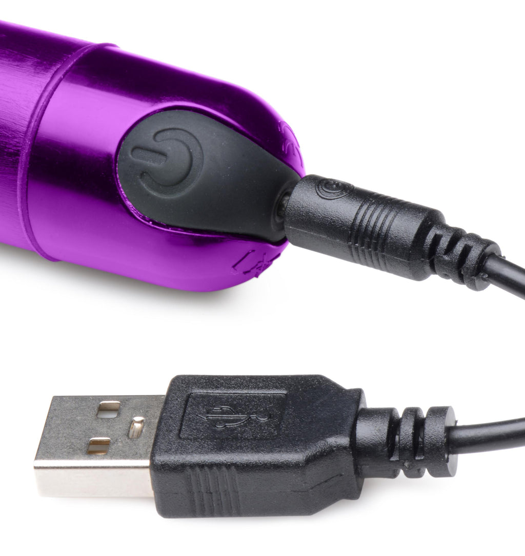 Bang! 10X Slim Metallic Bullet - Black Purple