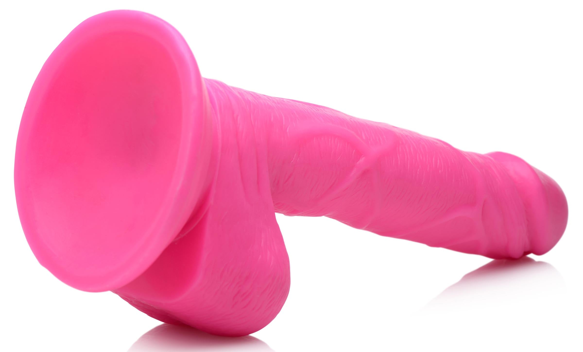 Pop Peckers 6.5 Inch Dildo with Balls - Blue Pink