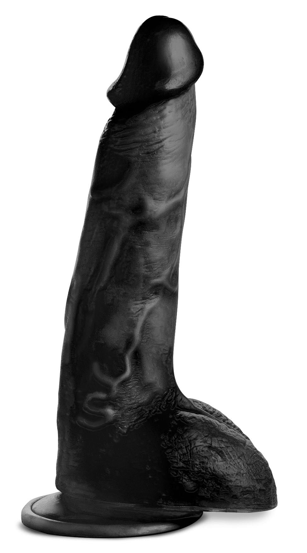 Master Cock Beefy Brad 9 inch Dildo with Balls - Black Black