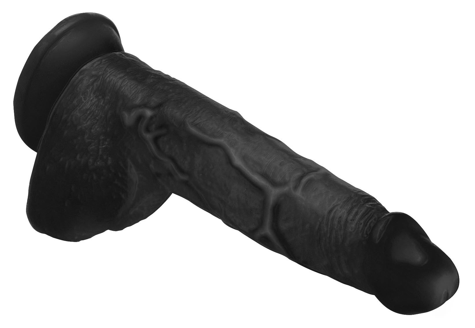 Master Cock Beefy Brad 9 inch Dildo with Balls - Black Black