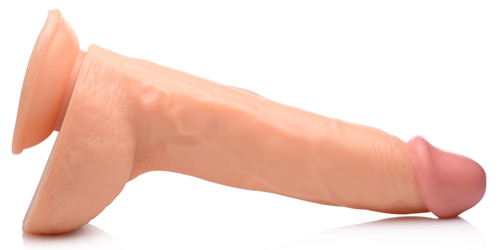 Master Cock Beefy Brad 9 inch Dildo with Balls - Black Flesh