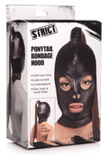 Strict Ponytail Bondage Hood Black