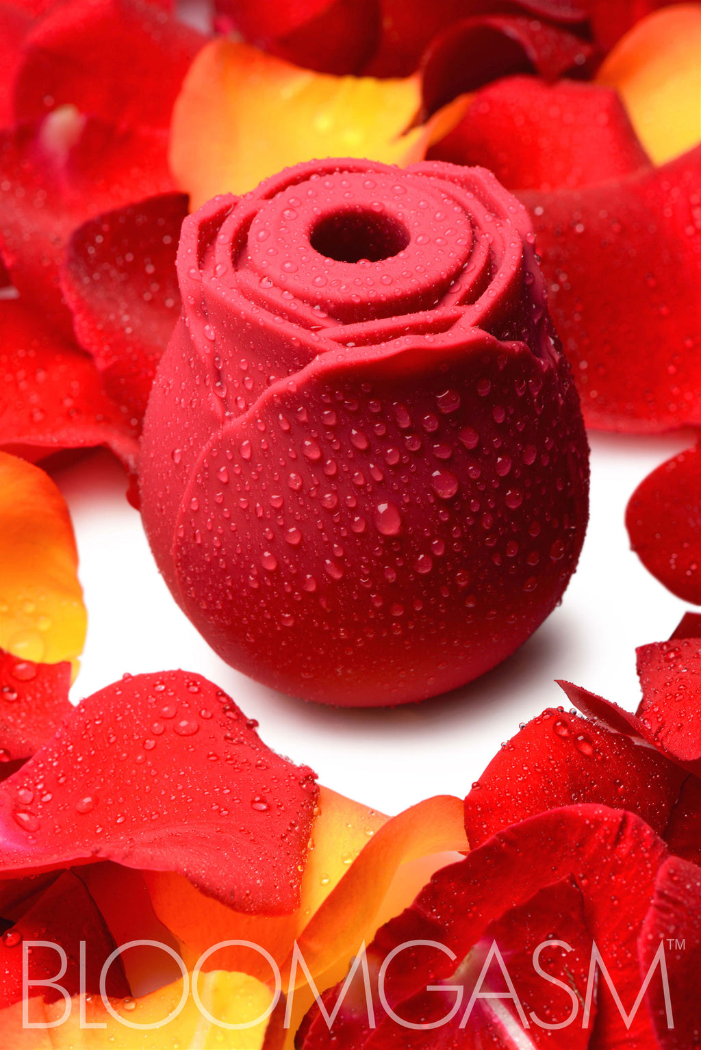 Bloomgasm Bloomgasm Wild Rose 10X Silicone Clit Stimulator Red