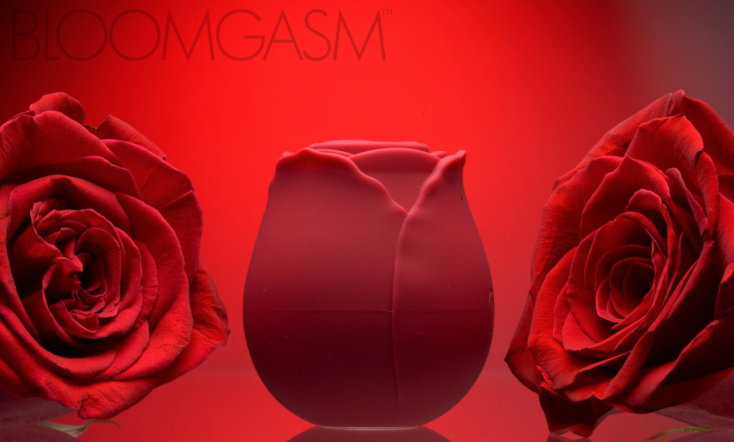 Bloomgasm Bloomgasm Wild Rose 10X Silicone Clit Stimulator Red