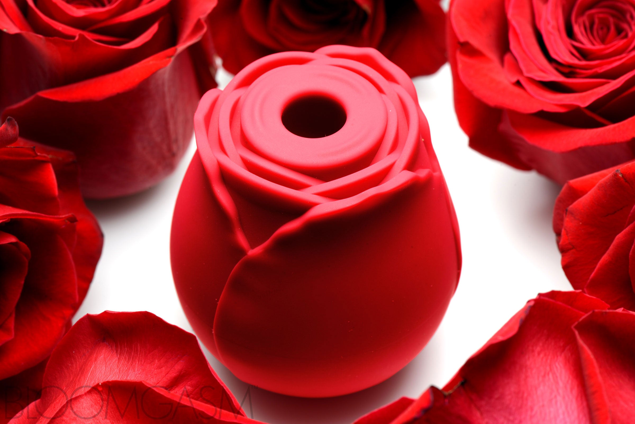 Bloomgasm Bloomgasm Wild Rose 10X Silicone Clit Stimulator Red