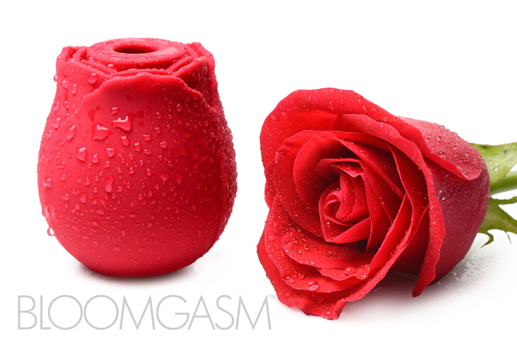 Bloomgasm Bloomgasm Wild Rose 10X Silicone Clit Stimulator Red