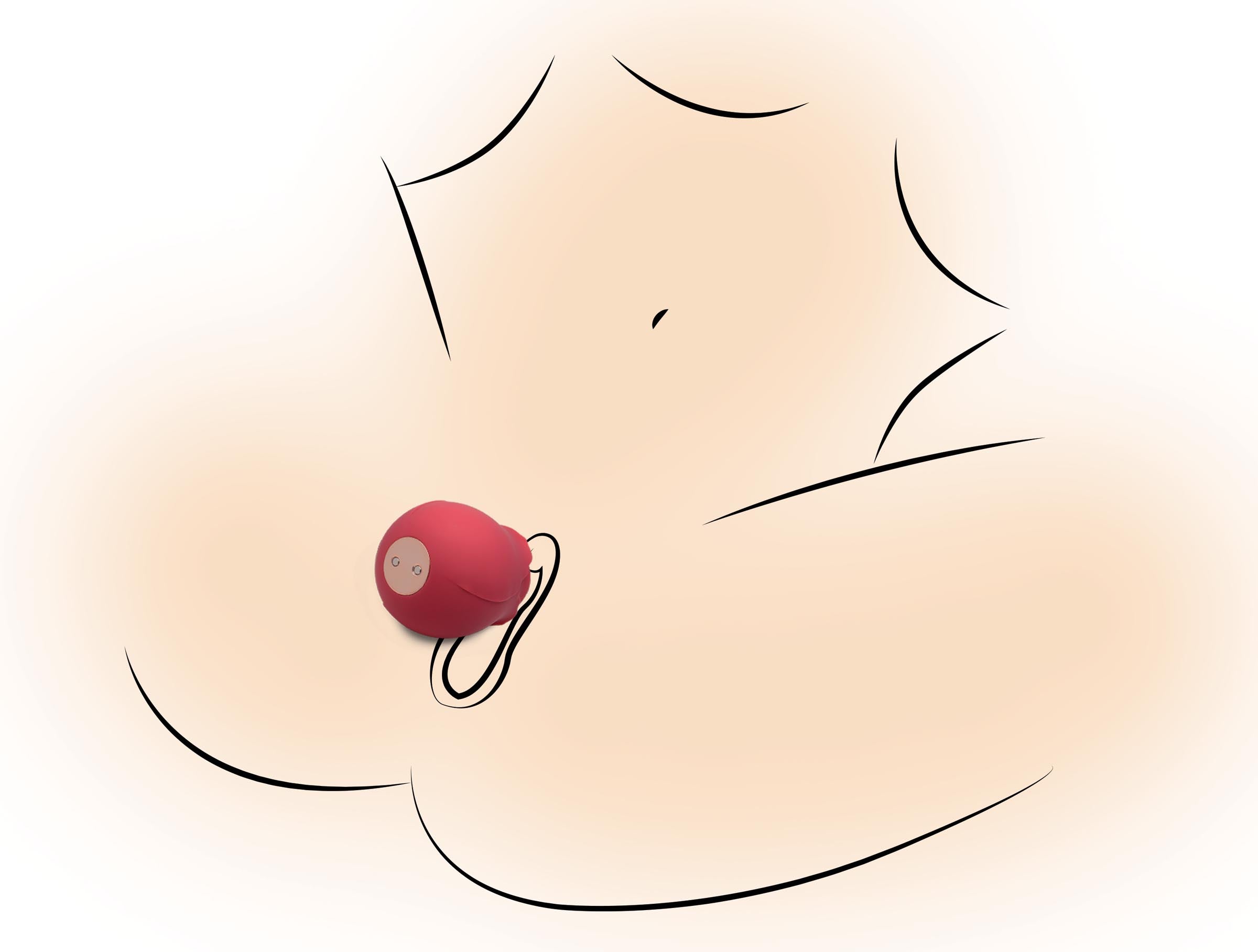 Bloomgasm Bloomgasm Wild Rose 10X Silicone Clit Stimulator Red