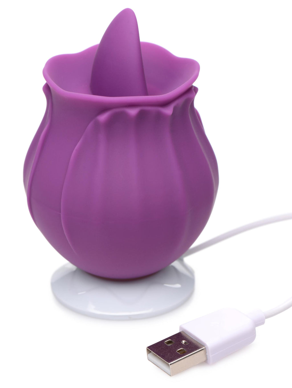 Bloomgasm Bloomgasm Wild Violet 10X Silicone Clit Licking Stimulator - Purple Purple