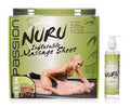 Passion Lubricants Nuru Inflatable Massage Sheet Deluxe Kit Black