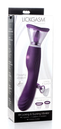 Lickgasm Lickgasm 8X Licking and Sucking Vibrator Purple