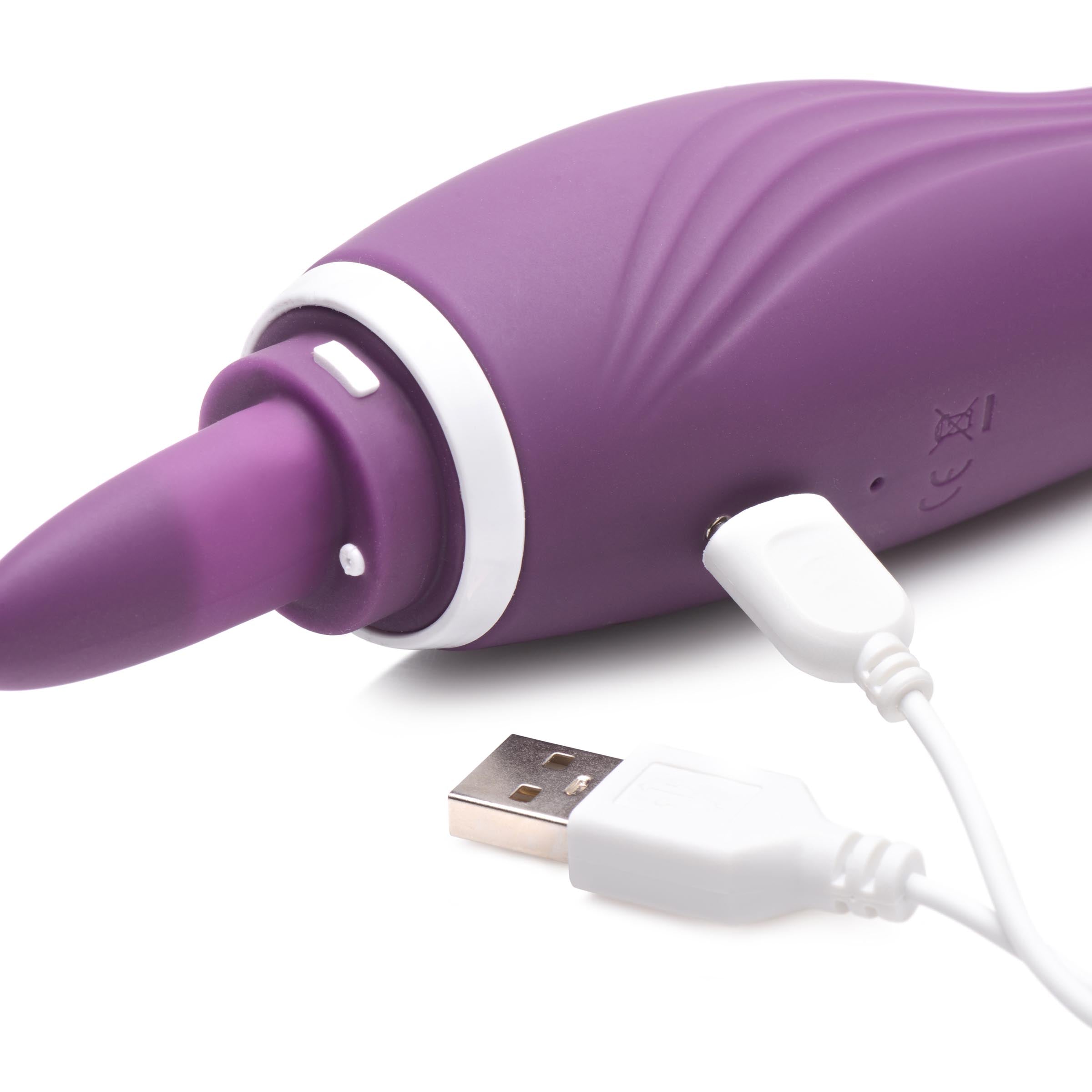 Lickgasm Lickgasm 8X Licking and Sucking Vibrator Purple