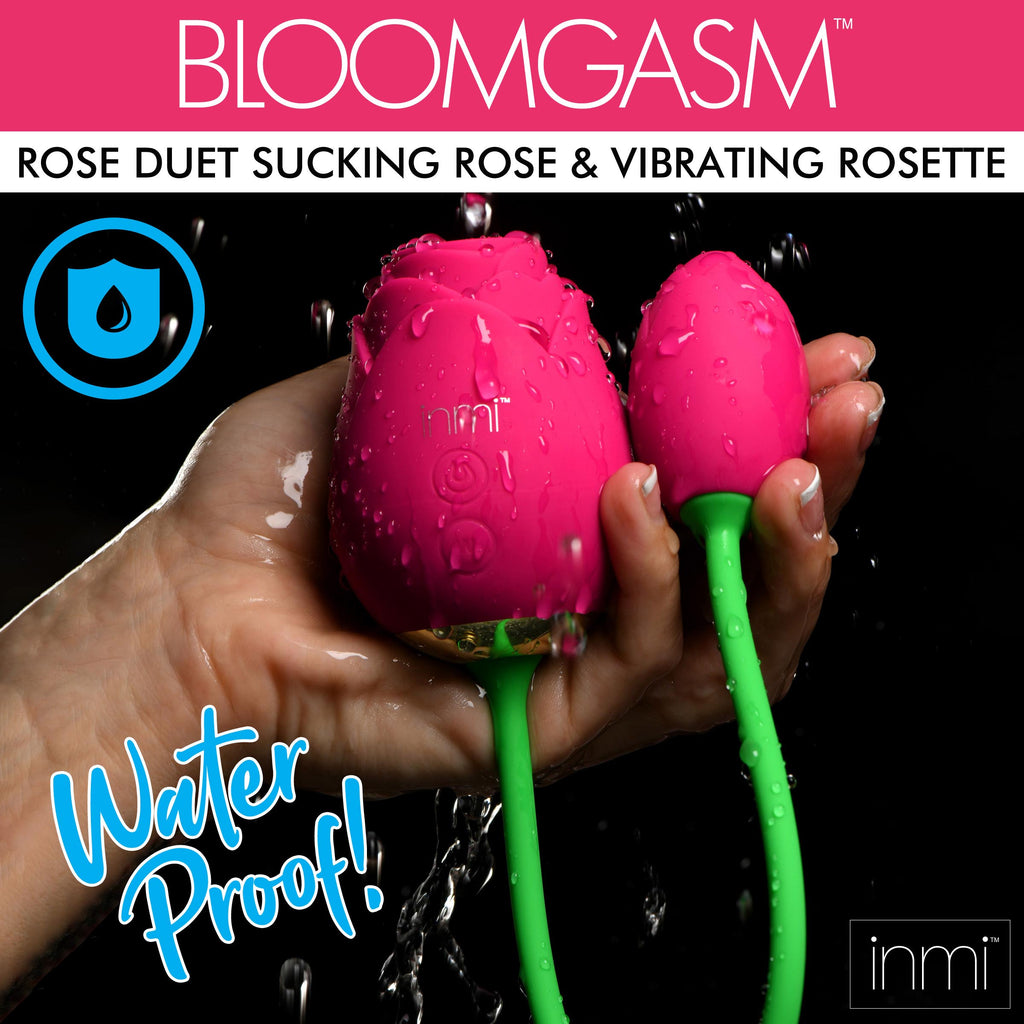 Bloomgasm Bloomgasm Rose Duet Sucking Rose and Vibrating Rosette Pink