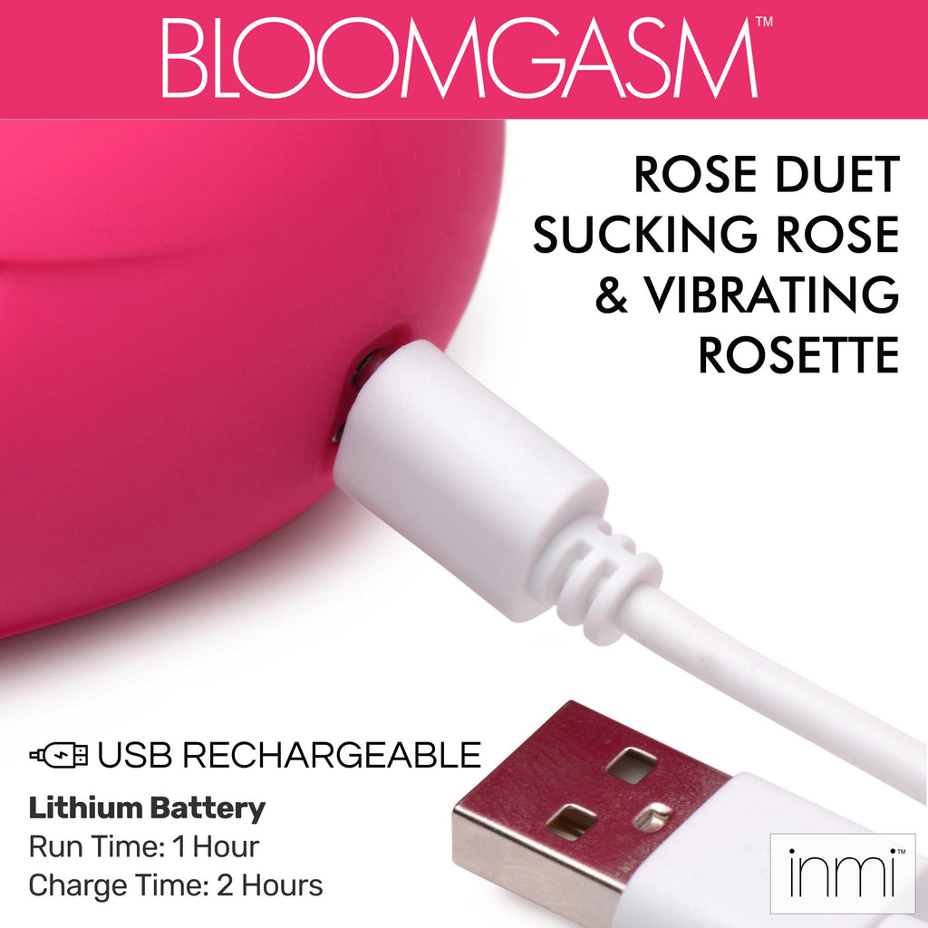 Bloomgasm Bloomgasm Rose Duet Sucking Rose and Vibrating Rosette Pink