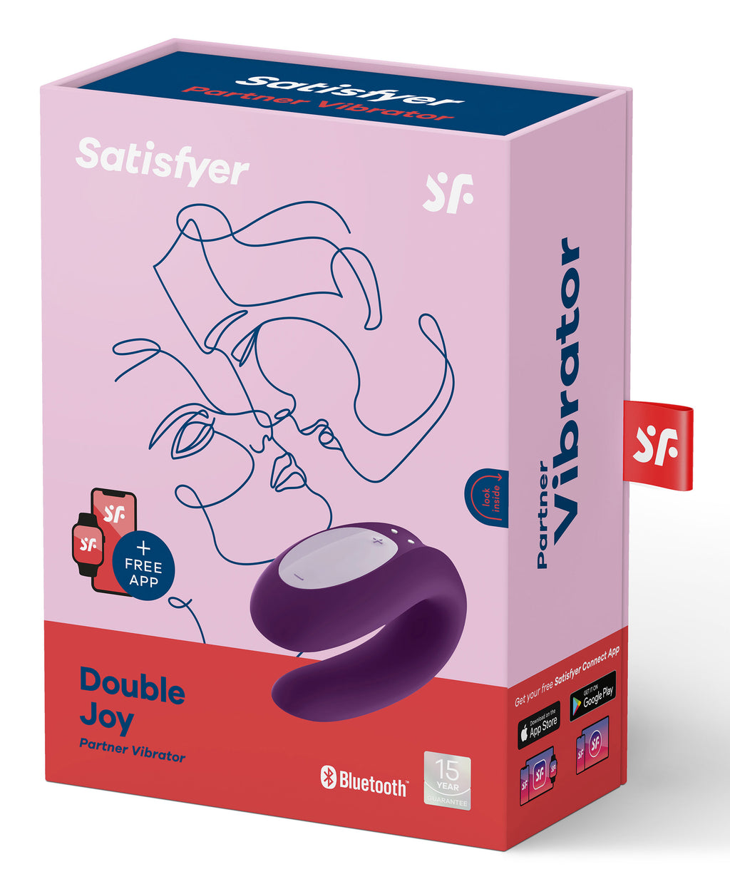 Satisfyer Satisfyer Double Joy Partner Vibrator Purple