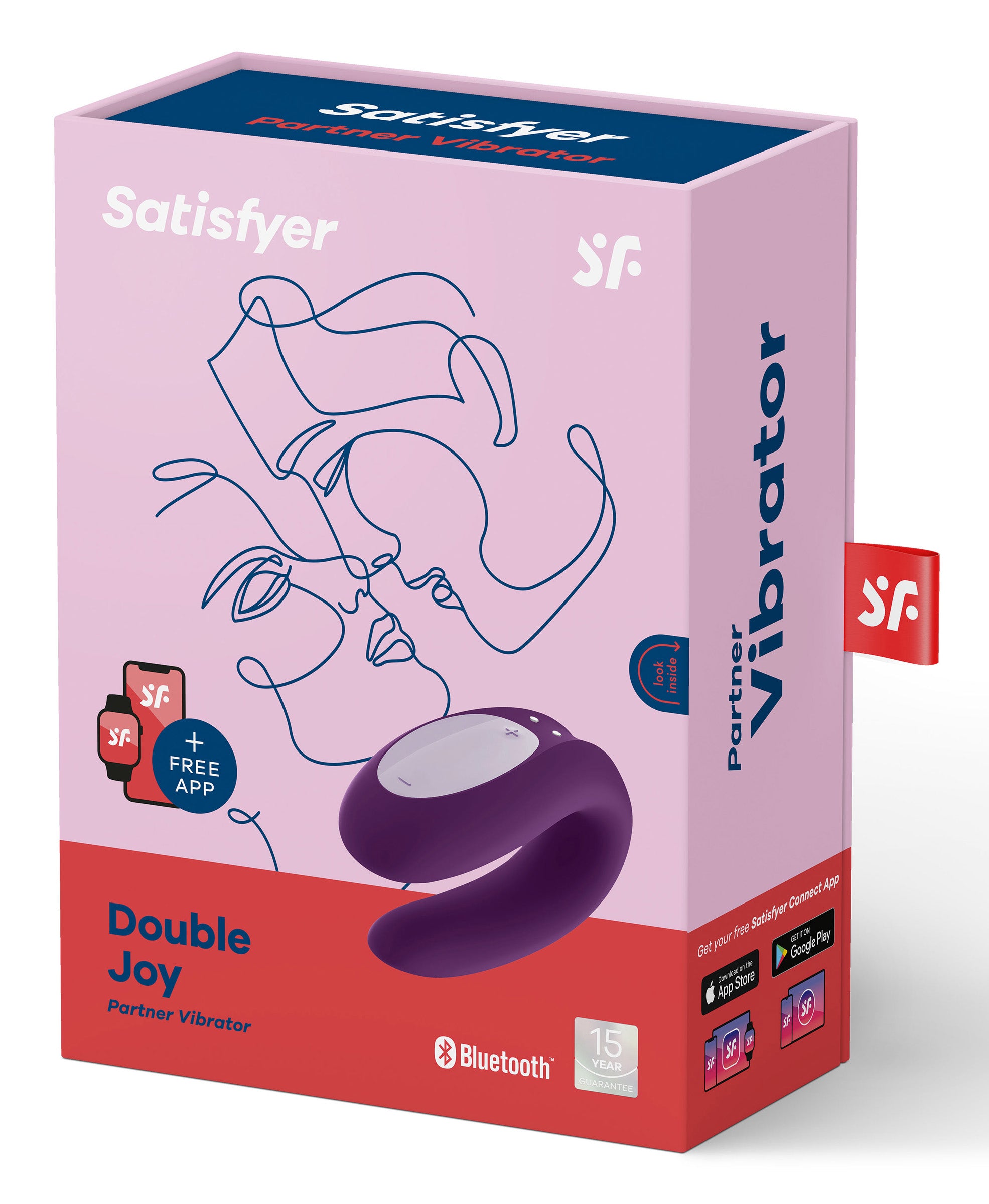 Satisfyer Satisfyer Double Joy Partner Vibrator Purple