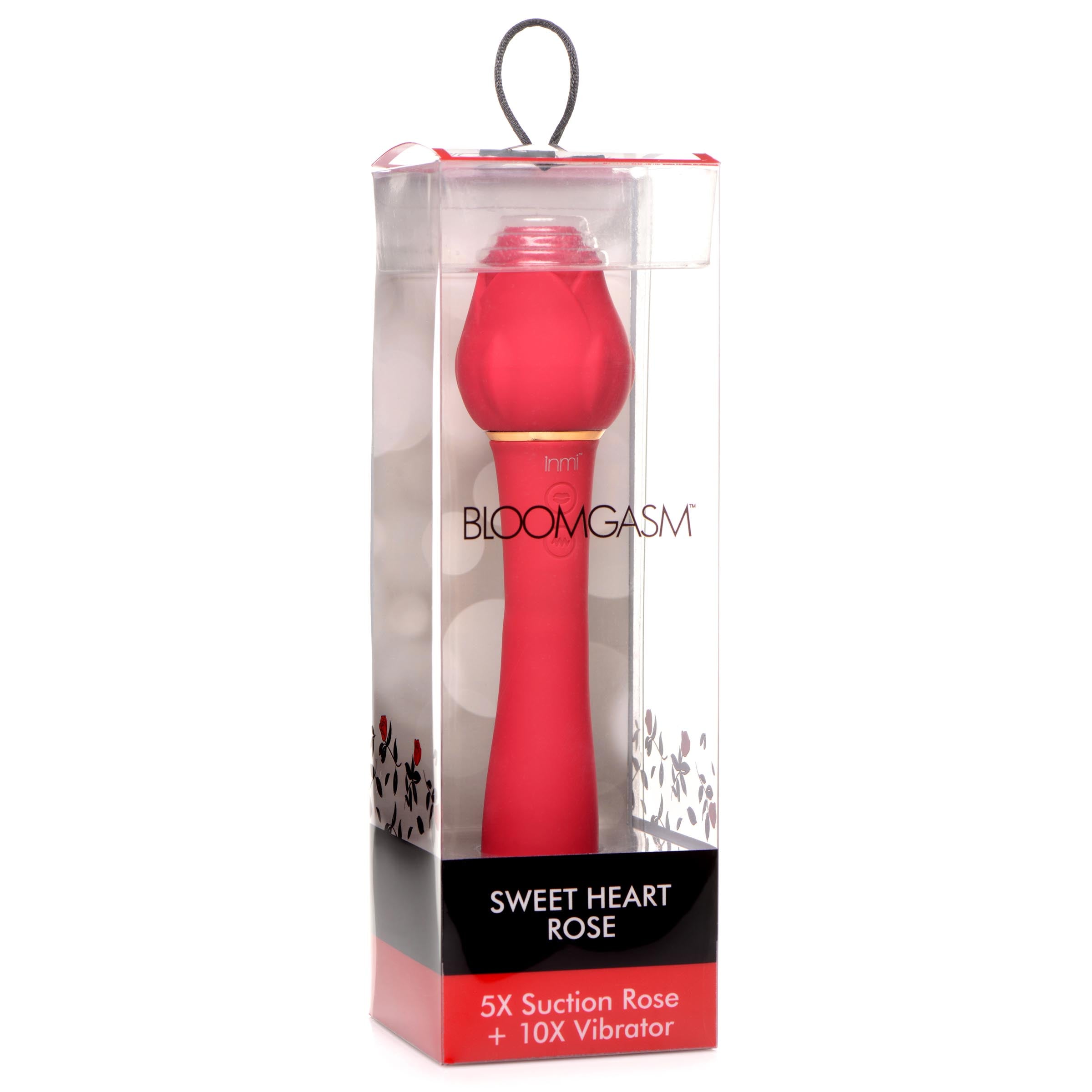 Bloomgasm Bloomgasm Sweet Heart Rose Clit Suction Vibrator Red