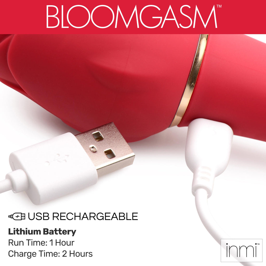 Bloomgasm Bloomgasm Sweet Heart Rose Clit Suction Vibrator Red