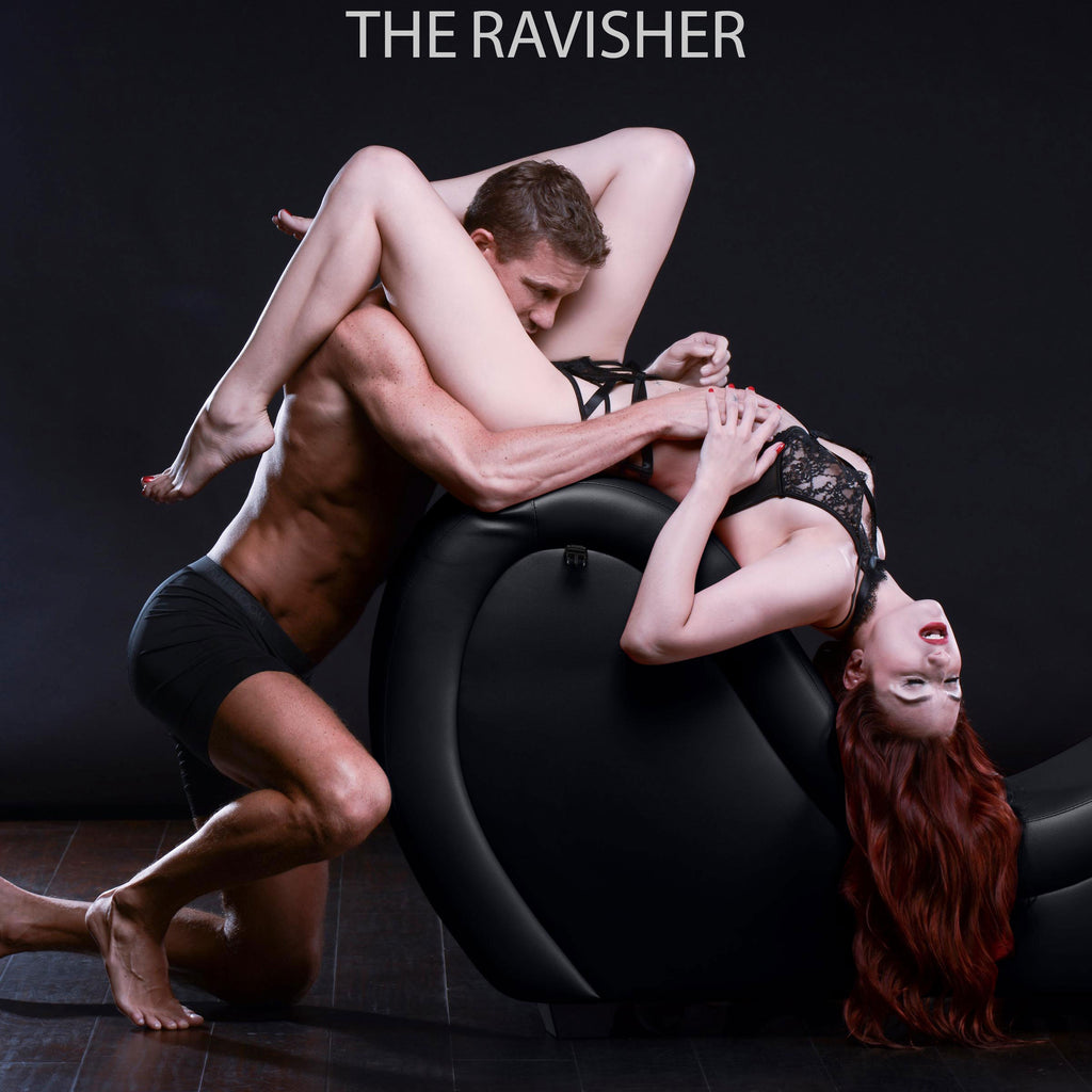 Master Series Kinky Couch Sex Chaise Lounge with Love Pillows - Black Black