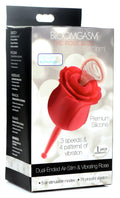 Bloomgasm Bloomgasm Rose Buzz 7X Silicone Clit Stimulator and Vibrator Red