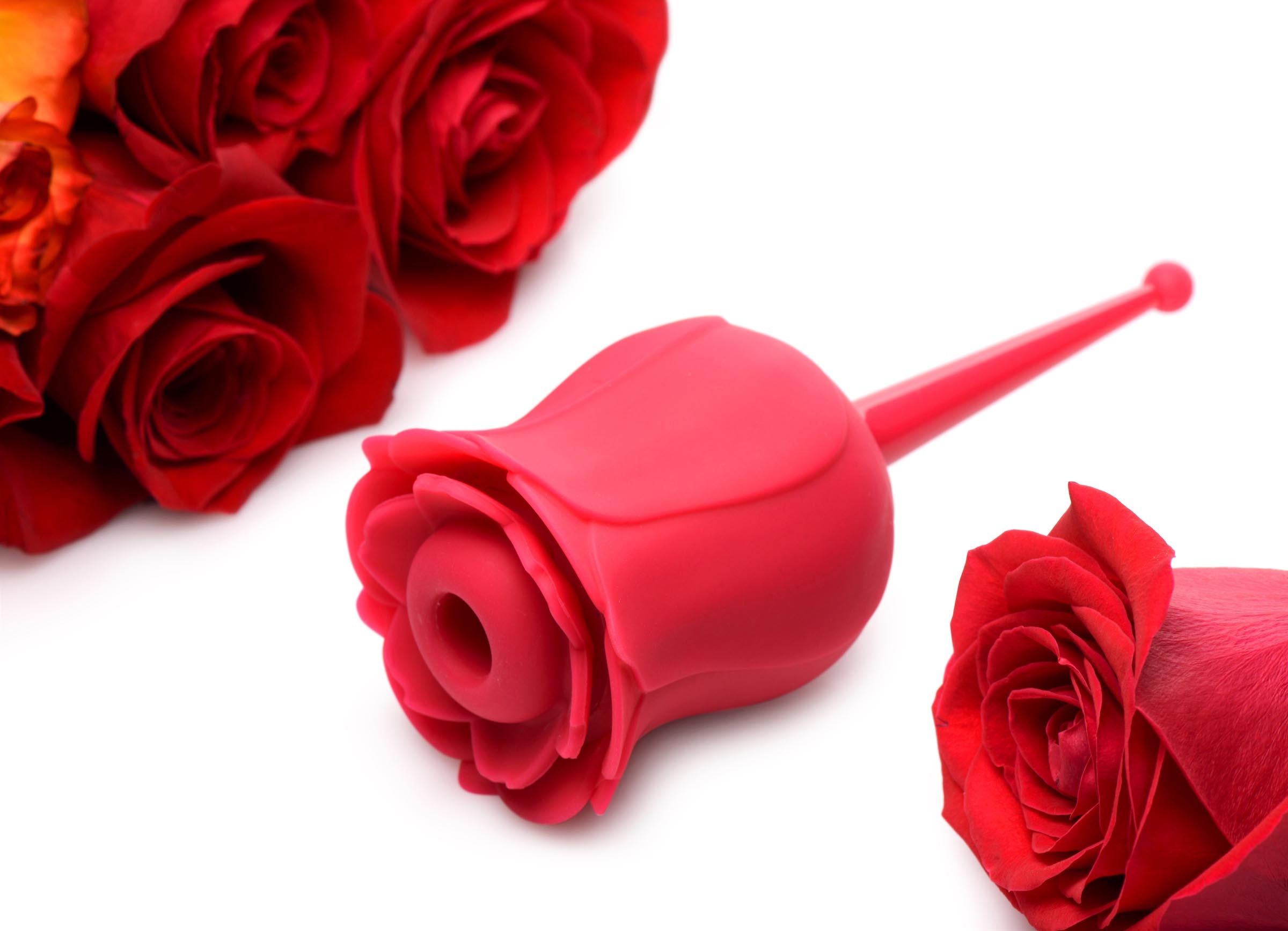 Bloomgasm Bloomgasm Rose Buzz 7X Silicone Clit Stimulator and Vibrator Red