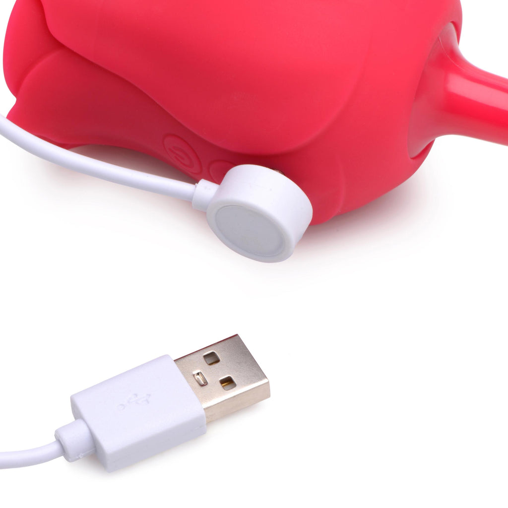 Bloomgasm Bloomgasm Rose Buzz 7X Silicone Clit Stimulator and Vibrator Red