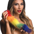 Tailz Interchangeable Rainbow Fox Tail Multi