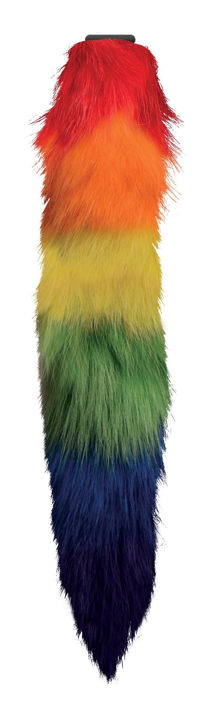 Tailz Interchangeable Rainbow Fox Tail Multi