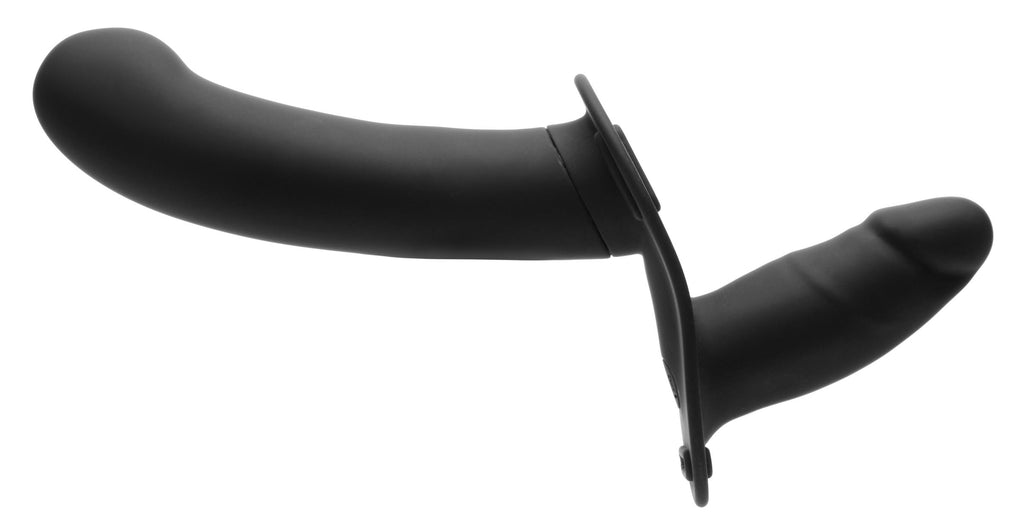 Strap U 28X Double Diva 1.5 Inch Double Dildo with Harness and Remote Control - Pink Black