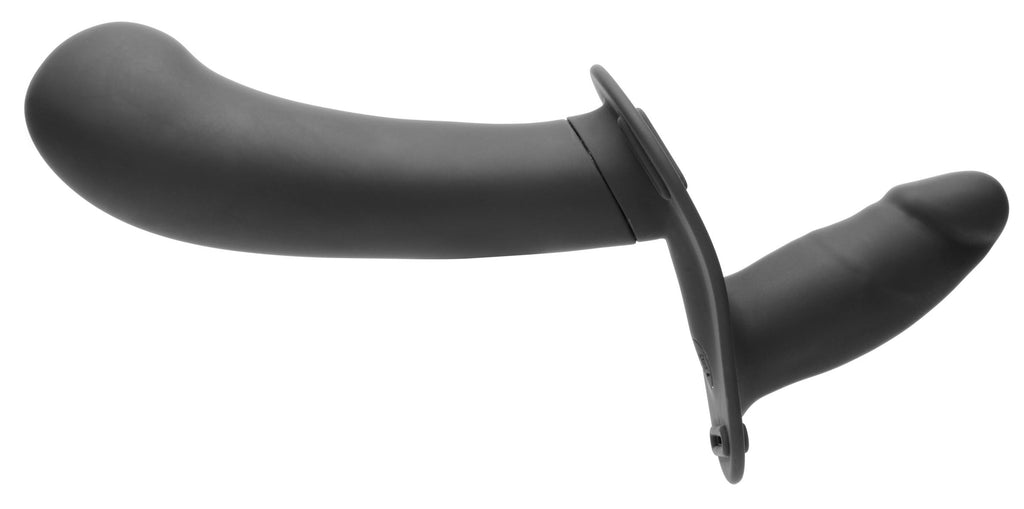 Strap U 28X Double Diva 2 Inch Double Dildo with Harness and Remote Control - Black Black