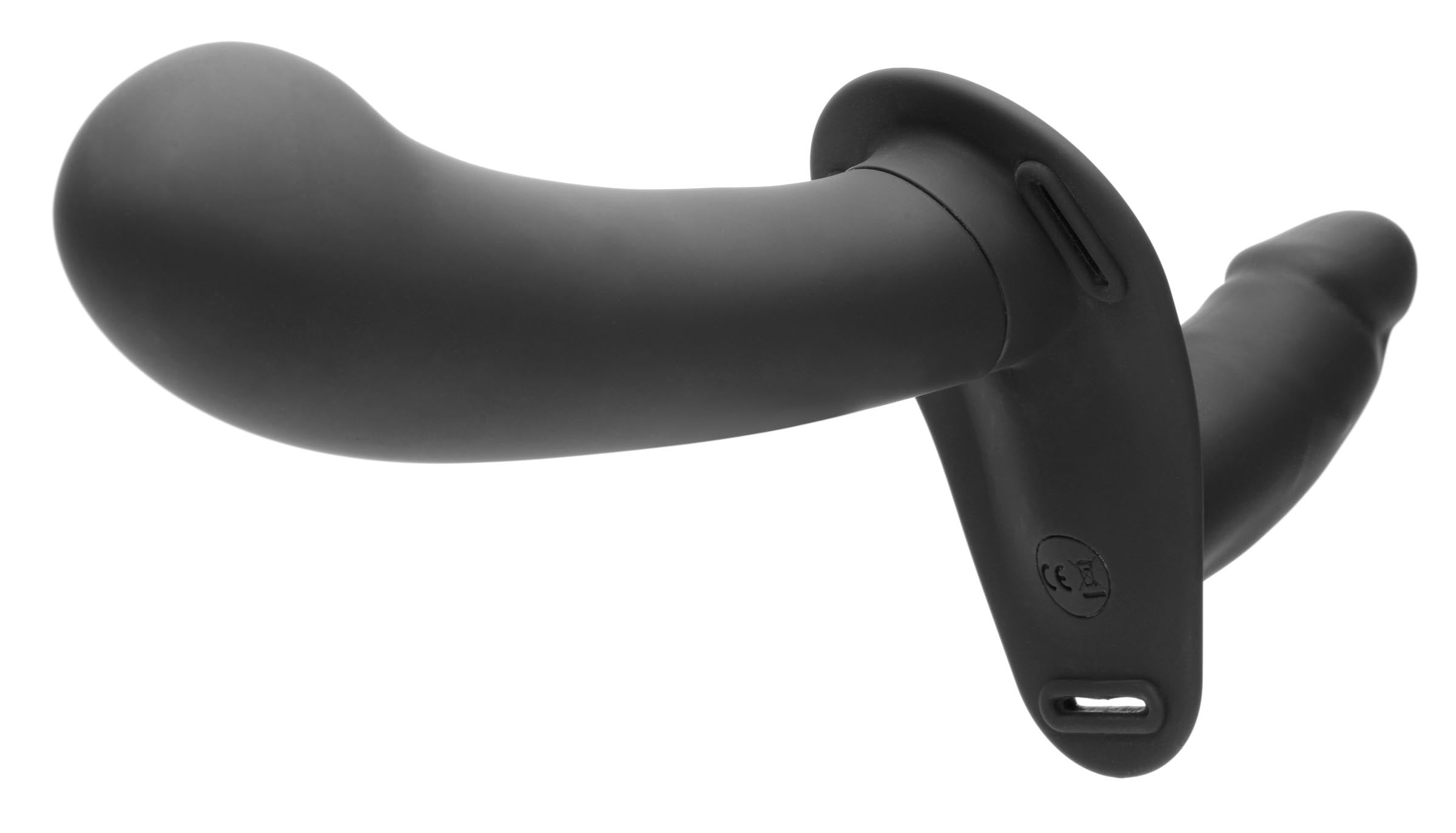 Strap U 28X Double Diva 2 Inch Double Dildo with Harness and Remote Control - Black Black