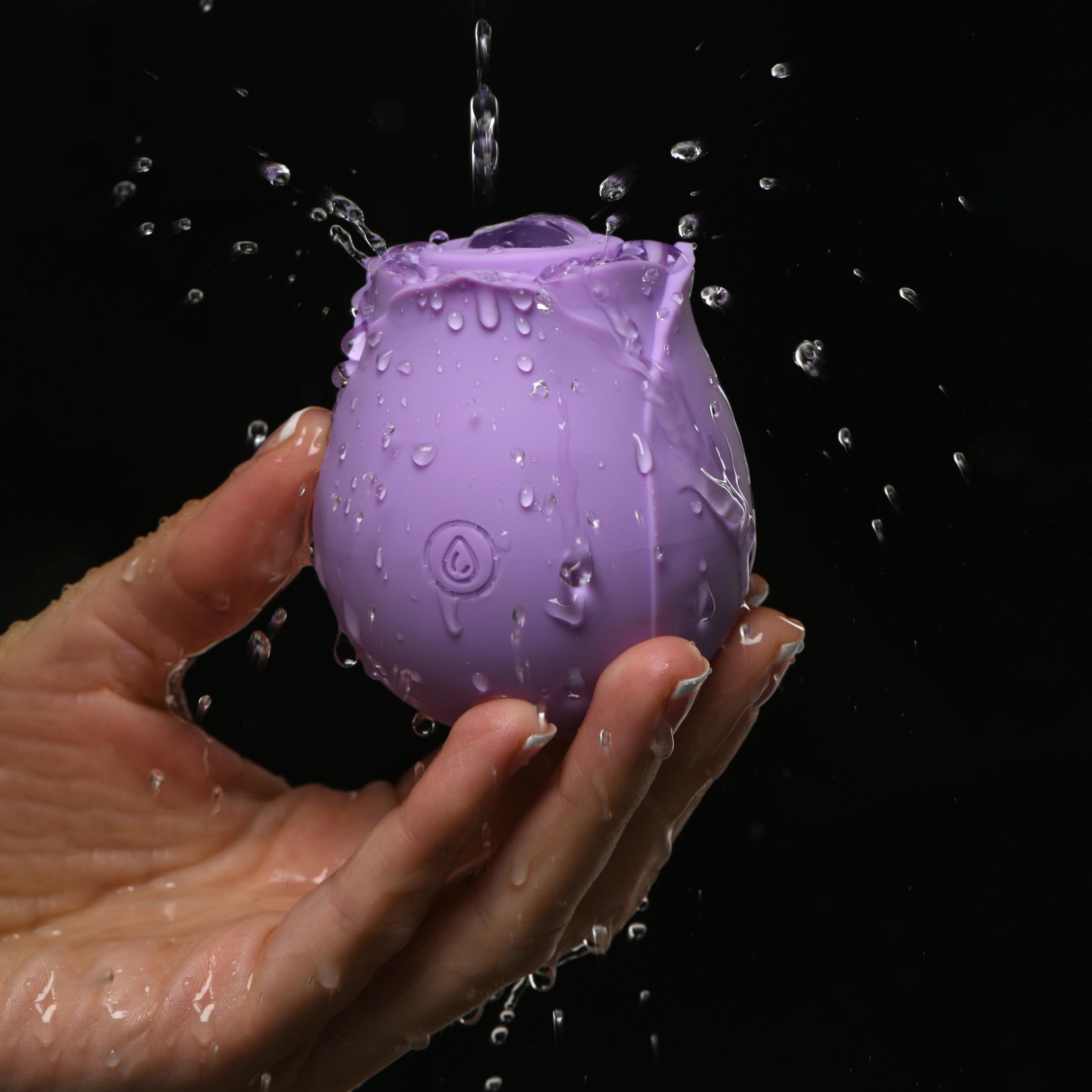 Bloomgasm Bloomgasm Wild Rose 10X Suction Clit Stimulator - Purple Purple