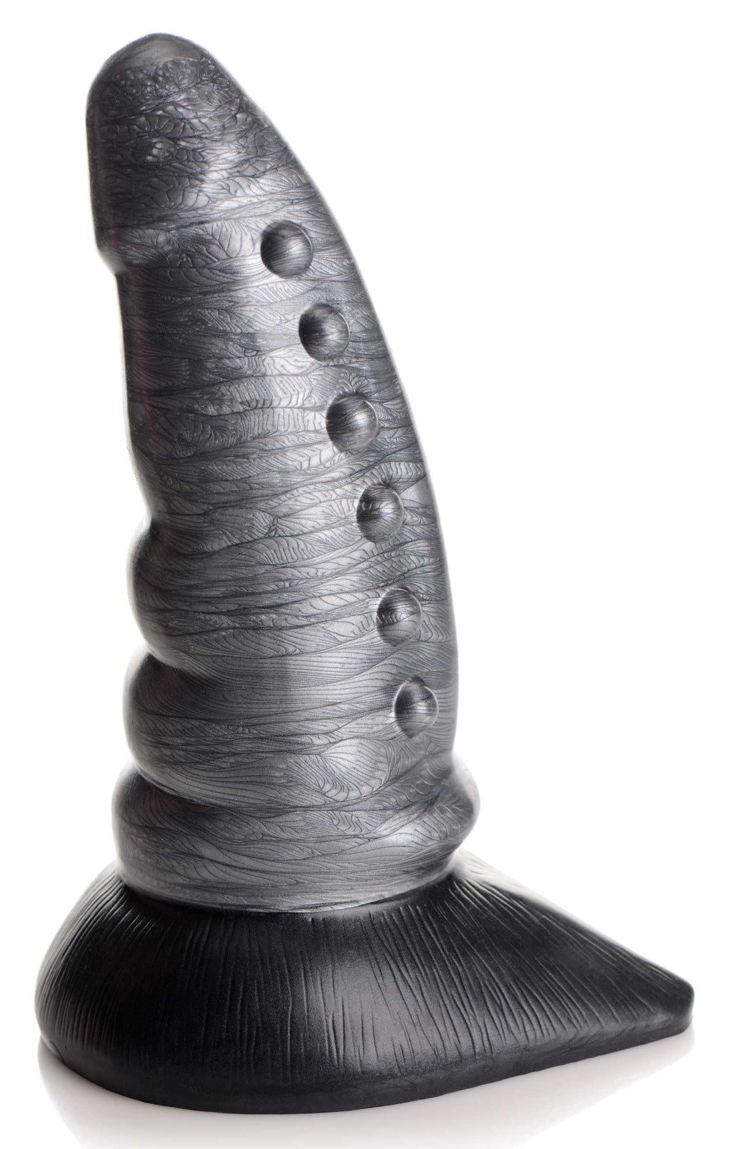 Creature Cocks Beastly Tapered Bumpy Silicone Dildo Grey